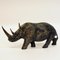 Vintage Wooden Rhinos, 1940s, Set of 2 7