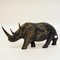 Vintage Wooden Rhinos, 1940s, Set of 2, Image 7