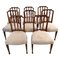 19th Century Victorian Carved Mahogany Dining Chairs, Set of 8 1