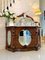 Antique 19th Century Victorian Burr Walnut Mirror Back Credenza, Image 4