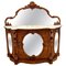 Antique 19th Century Victorian Burr Walnut Mirror Back Credenza 1