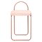 Silla de comedor minimalista de terciopelo rosa, Imagen 2