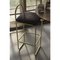 Anthracite Velvet and Gold Minimalist Bar Chair 9