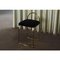 Anthracite Velvet and Gold Minimalist Dining Chair, Image 19