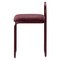 Bordeaux Velvet Minimalist Dining Chair 3