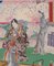 Utagawa Toyokuni II - Triptyque Under the Cherry Trees in Blossom -, Image 5