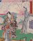 Utagawa Toyokuni II - Triptyque Unter blühenden Kirschbäumen - 5