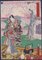 Utokawa Toyokuni II - Triptyque Sous les Cerisiers en Fleurs - 2