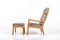 Highback Lounge Chair with Ottoman by Ole Wanscher for P. Jeppesens Møbelfabrik 1