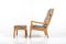 Highback Lounge Chair with Ottoman by Ole Wanscher for P. Jeppesens Møbelfabrik, Image 1