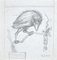 Leo Guida, The Crow, Original Pencil Drawing, 1972, Image 1