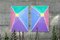 Pastel Tones, Pyramid Diptych, Peinture Acrylique sur Papier, 2021 9