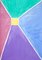 Pastelltöne, Pyramid Diptychon, Acrylmalerei auf Papier, 2021 5