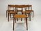 Mid-Century Teak and Leather Boomerang Chairs by Alfred Christiansen, Set of 6 2