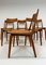 Mid-Century Teak and Leather Boomerang Chairs by Alfred Christiansen, Set of 6, Image 6