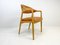 Silla de escritorio Mid-Century de cuero de roble de Yngve Ekström para Gemla Furniture, Sweden, 1956, Imagen 2