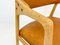 Silla de escritorio Mid-Century de cuero de roble de Yngve Ekström para Gemla Furniture, Sweden, 1956, Imagen 5