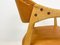 Mid-Century Oak-Leather Desk Chair by Yngve Ekström for Gemla Furniture, Sweden, 1956, Image 4