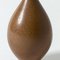 Vase Marron en Grès par Berndt Friberg 5