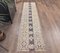Vintage Turkish Oushak Narrow Runner Carpet 2