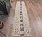 Vintage Turkish Oushak Narrow Runner Carpet, Image 2