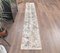 Vintage Turkish Oushak Narrow Runner Carpet 7