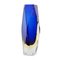 Blue Hand-Crafted Murano Glass Vase by Flavio Poli for Mandruzzato, Italy, 1960 3
