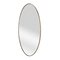 Miroir Oval Mid-Century avec Cadre en Laiton, Italie, 1950 2