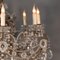 Lustres Style Louis XV Vintage en Cristal à 8 Branches, Set de 2 7