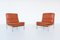 Belgian Beaufort Style Cognac Leather Lounge Chairs, 1960s, Set of 2 1