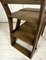 Early 20th Century French Library Metamorphic Step Ladder Chair 15