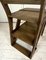 Early 20th Century French Library Metamorphic Step Ladder Chair, Image 15