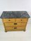 Antique Pine Farmhouse Chest of Drawers with Marble Top, 1920s, Image 12