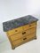 Antique Pine Farmhouse Chest of Drawers with Marble Top, 1920s 2