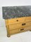 Antique Pine Farmhouse Chest of Drawers with Marble Top, 1920s 4