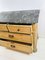 Antique Pine Farmhouse Chest of Drawers with Marble Top, 1920s 8