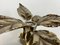 Belgian Brass Flower Wall Light by Willy Daro for Massive, 1970s, Image 6