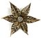 Belgian Brass Flower Wall Light by Willy Daro for Massive, 1970s 3