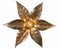 Belgian Brass Flower Wall Light by Willy Daro for Massive, 1970s, Image 7