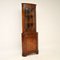 Antique Georgian Style Burr Walnut Corner Cabinet, 1950s, Image 2