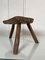 French Brutalist Tripod Milking Stools, 1960s, Set of 2 11