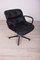 Black Leather Desk Chair by Charles Pollock for Knoll Inc. / Knoll International, 1970s 7