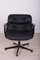 Black Leather Desk Chair by Charles Pollock for Knoll Inc. / Knoll International, 1970s 1