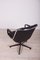 Silla de escritorio de cuero negro de Charles Pollock para Knoll Inc. / Knoll International, años 70, Imagen 5