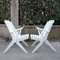French Wooden Folding Armchairs with Armrests, 1970s, Set of 2 2