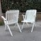 French Wooden Folding Armchairs with Armrests, 1970s, Set of 2 1