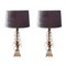 Italian Crystal & Tole Metal Table Lamps, 1960s, Set of 2, Image 1