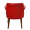 English Red Leather Armchair, 1950s, Image 2