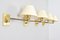 Mid-Century Brass Swivel Arm Sconces by George Hansen for Metalarte, Set of 4 3