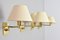 Mid-Century Brass Swivel Arm Sconces by George Hansen for Metalarte, Set of 4 9